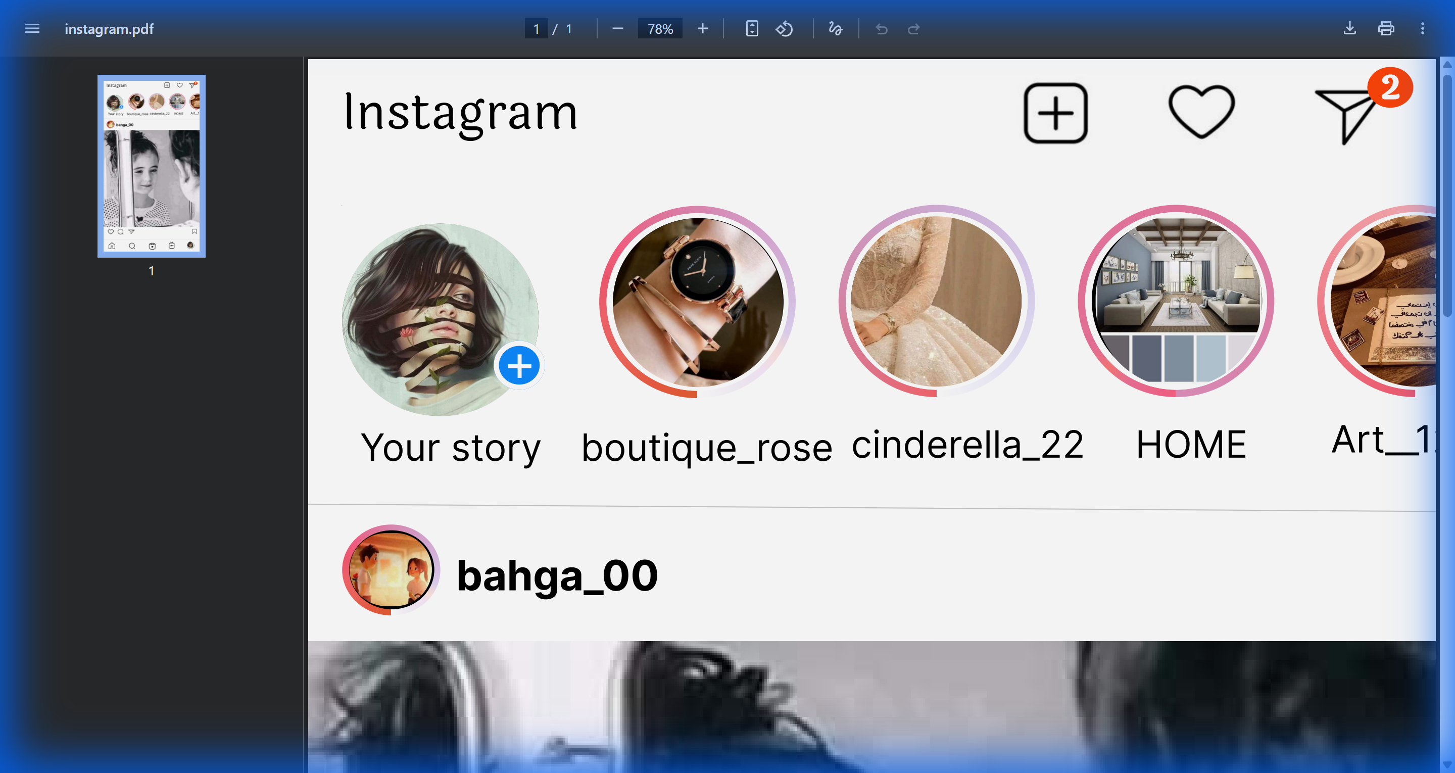 Instagram UI Redesign