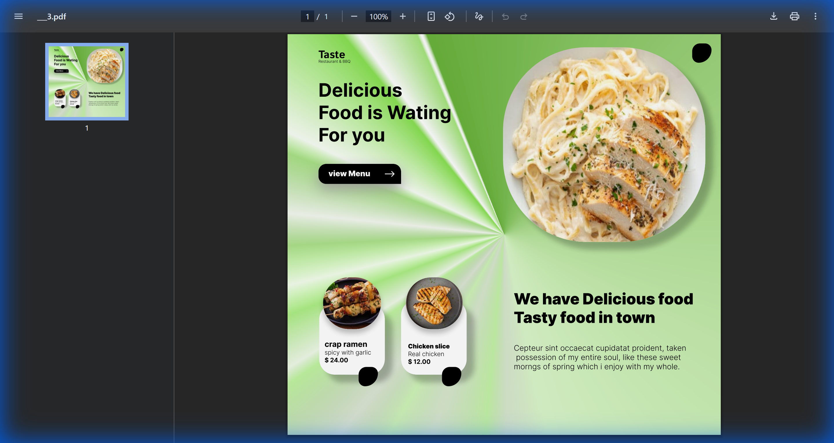 Taste Restaurant & BBQ